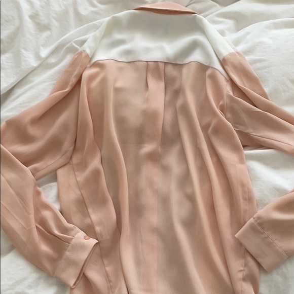 ASOS colorblock pink blouse shirt - Picture 4 of 5